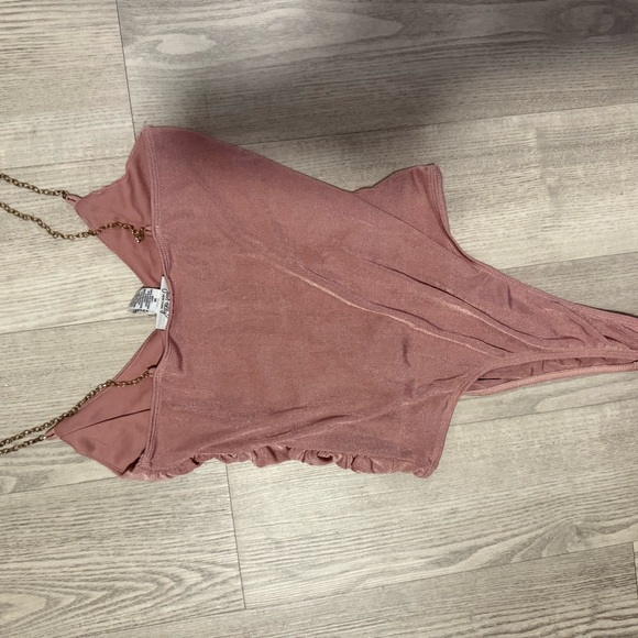 Pink Ruched Bodysuit - Picture 4 of 4